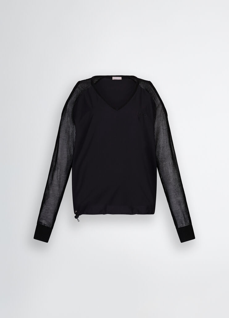 Maglia Nera Con Cut-Out