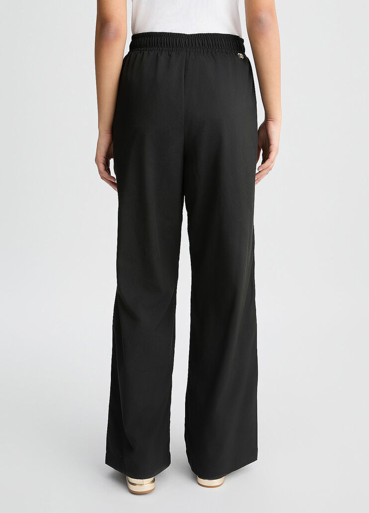 Pantalone Nero Con Coulisse