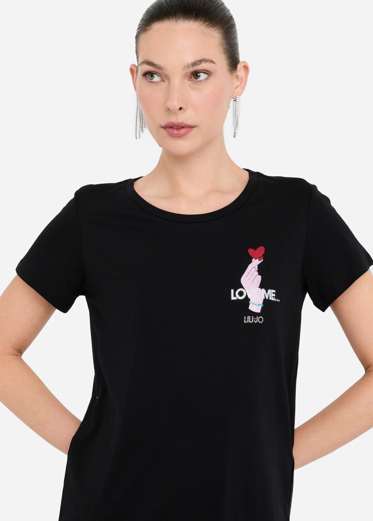 T-shirt in Cotone Nera