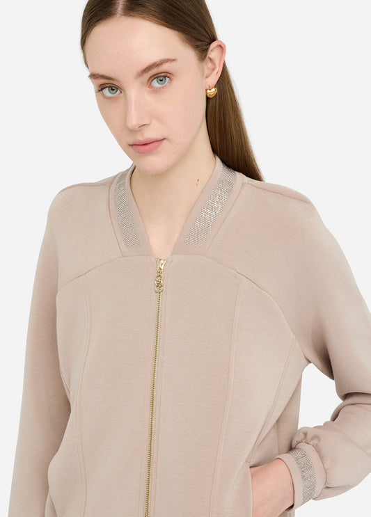 Felpa In Scuba Con Zip Campagne Liu Jo