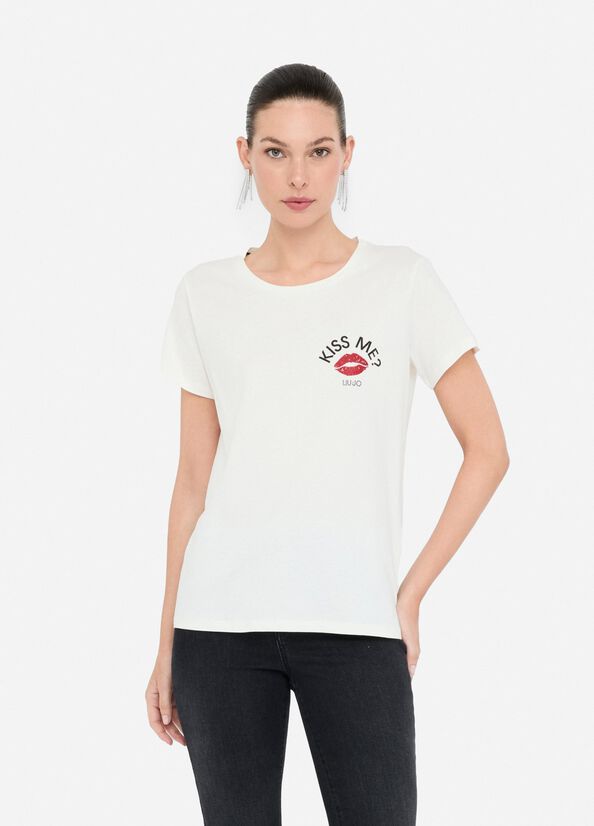 T-shirt in cotone Liu Jo Bianca