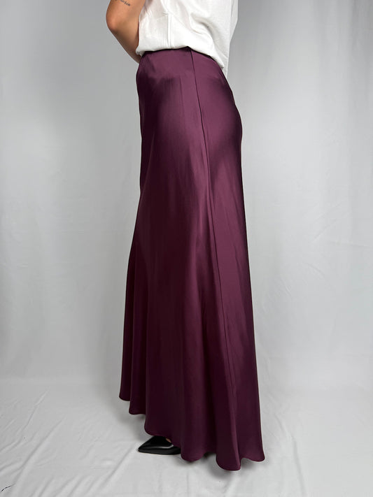 Gonna Satin Vicolo Porpora