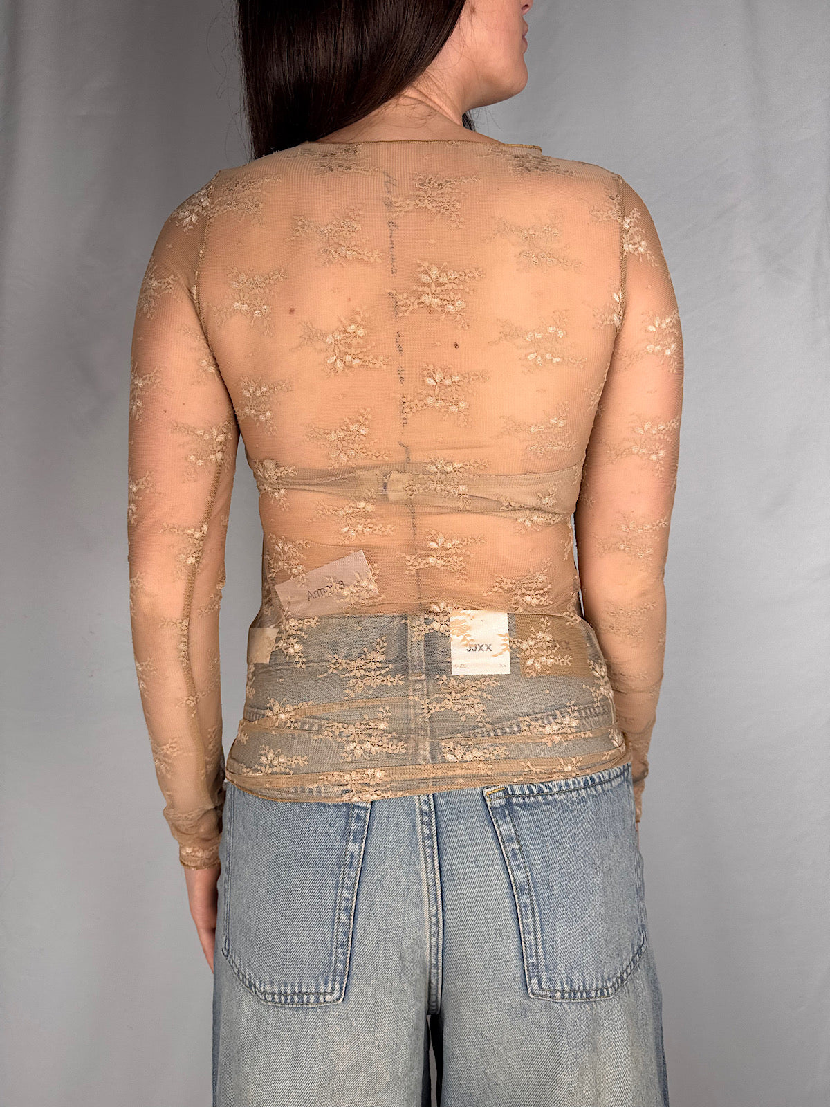 Maglia Basic in Pizzo Armonia Nude