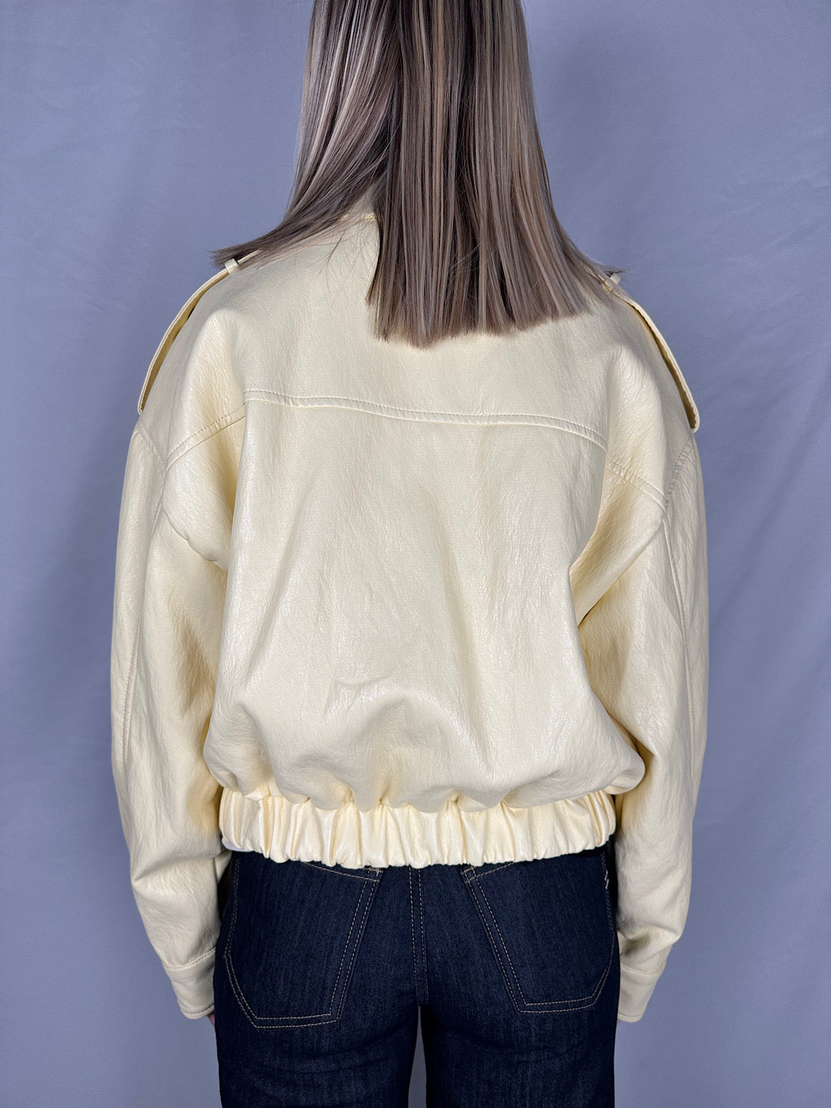 Bomber Eco-Pelle Giallo Vicolo