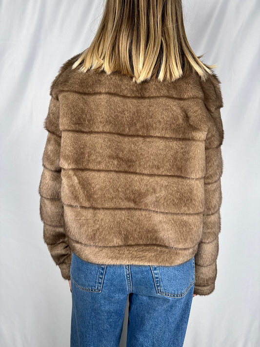 Eco-Pelliccia Marrone Armonia