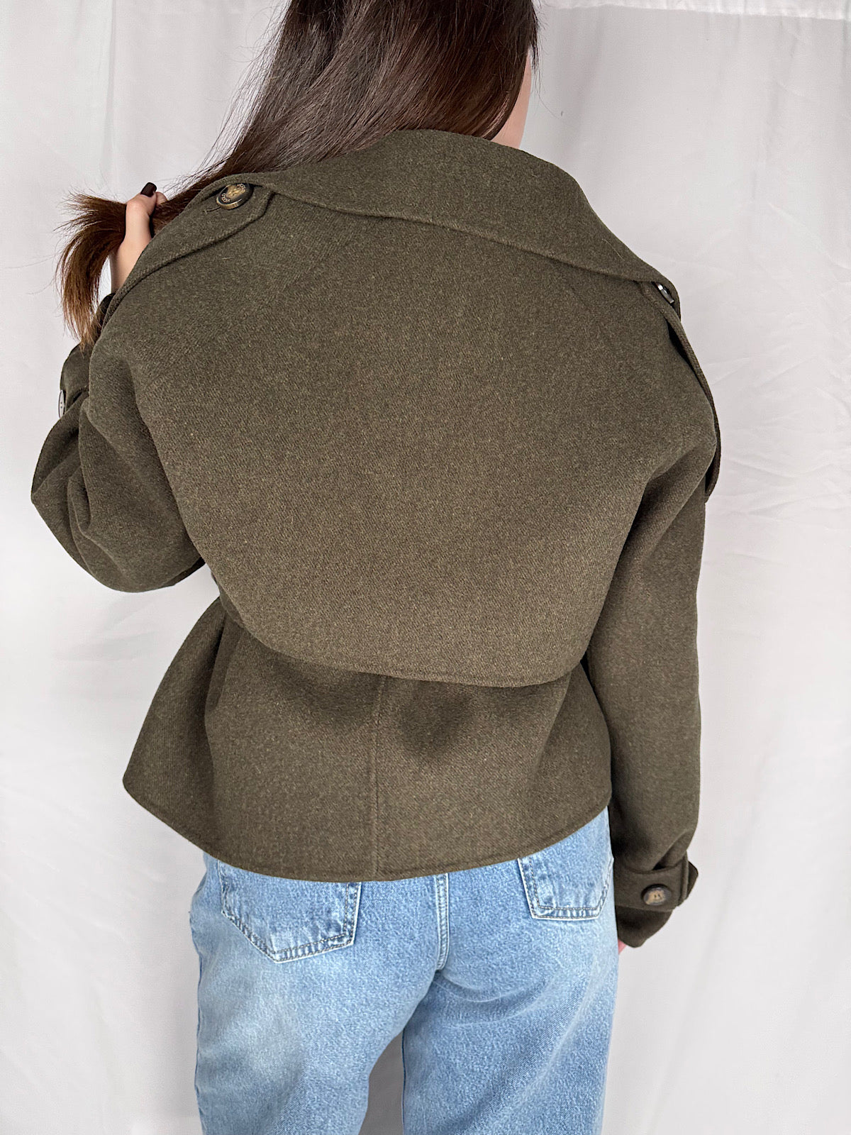 Cappotto Trench Corto Vicolo Army