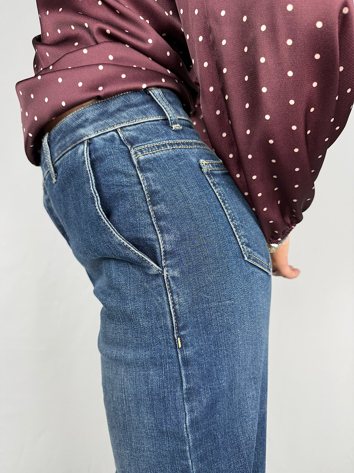 Jeans Elena Denim Medio Vicolo