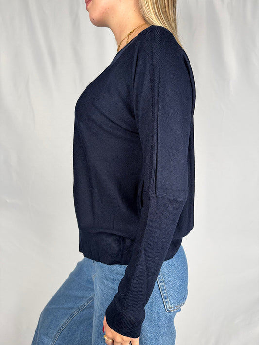 Maglia Girocollo Blu Navy MarkUp