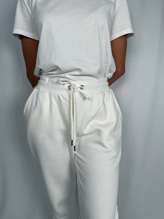 Pantalone in Felpa Markup Bianco