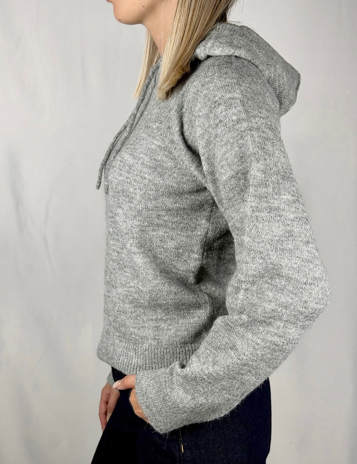 Maglione con Cappuccio JJXX Grigio Melange