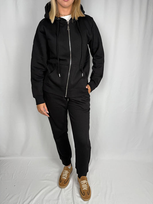 Felpa con Cappuccio Markup Nera