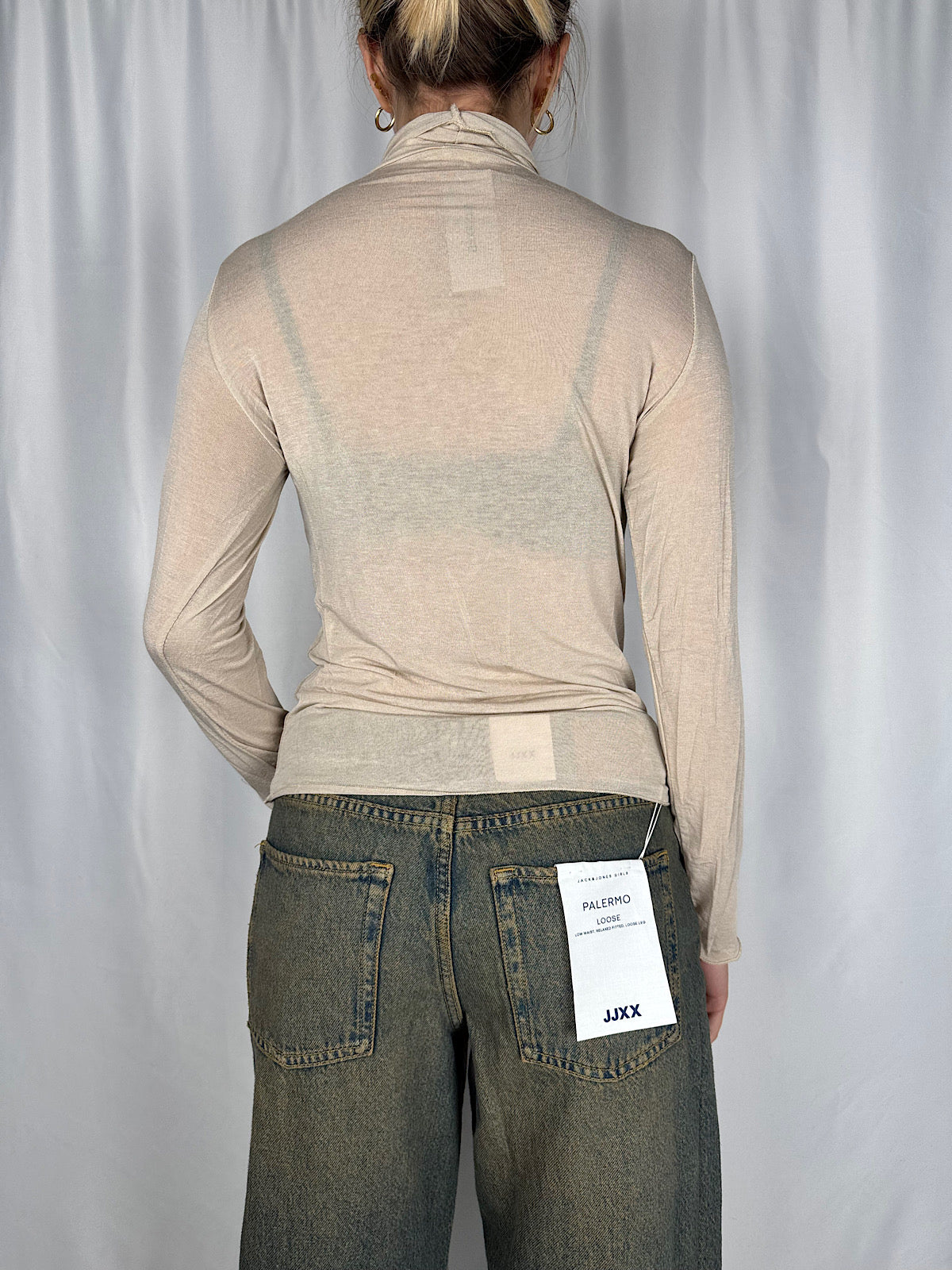 Maglia Misto Cachemere Beige Armonia
