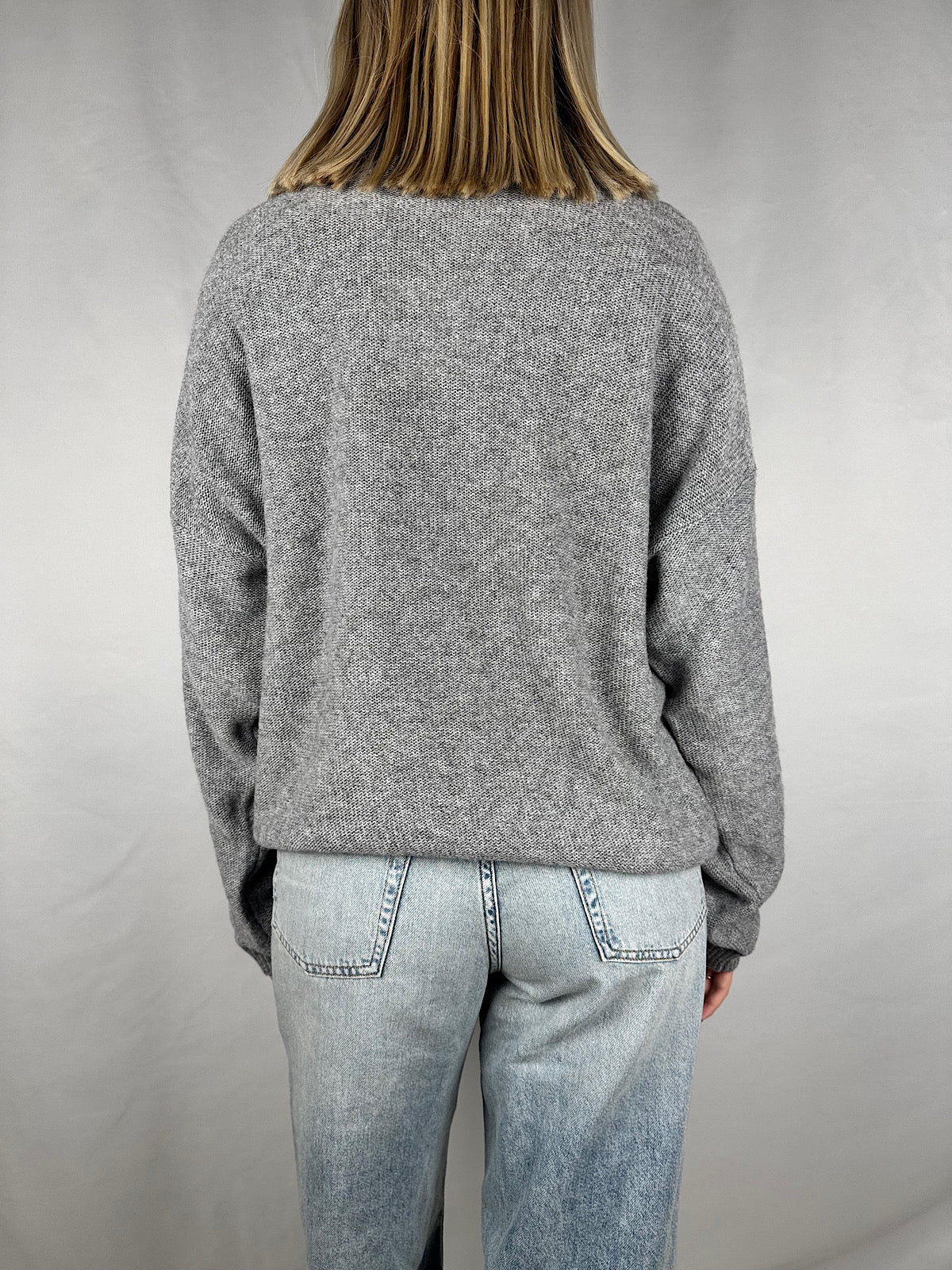 Maglia con Rombi Grigio Vicolo