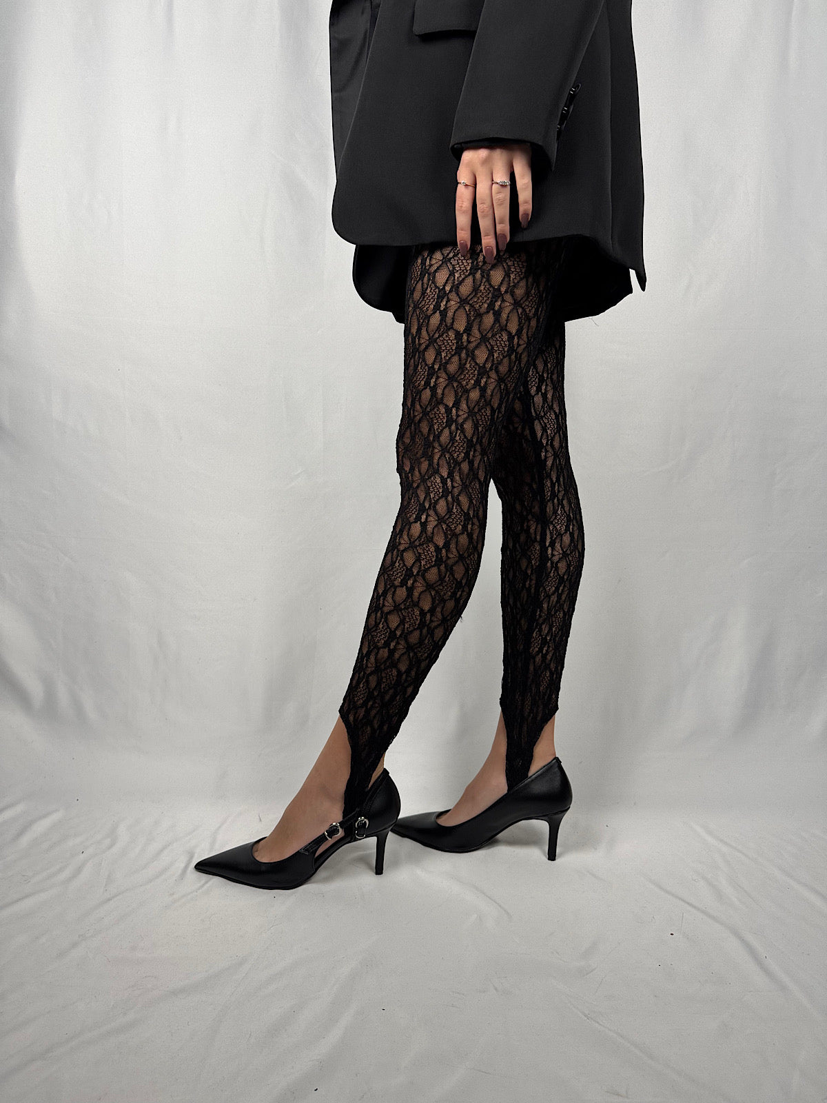 Leggins Pizzo Vicolo Nero