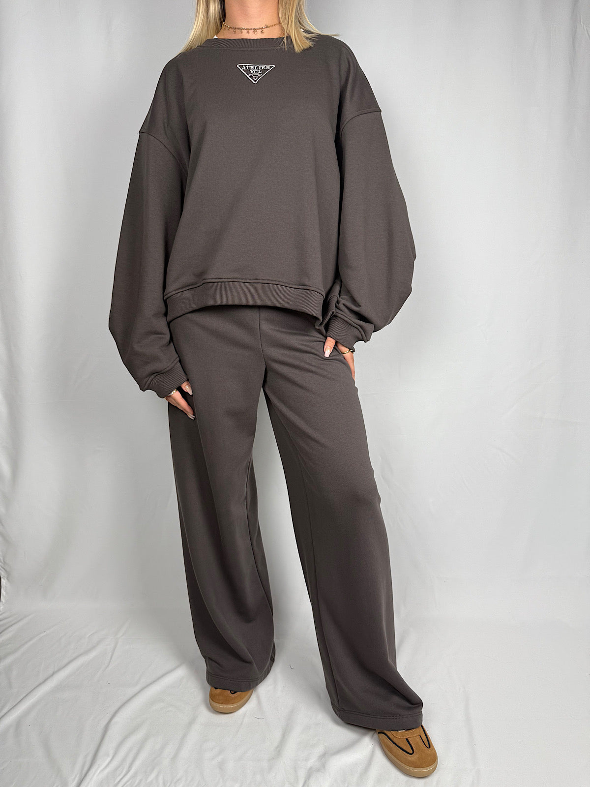 Pantalone in Felpa Vicolo Marrone