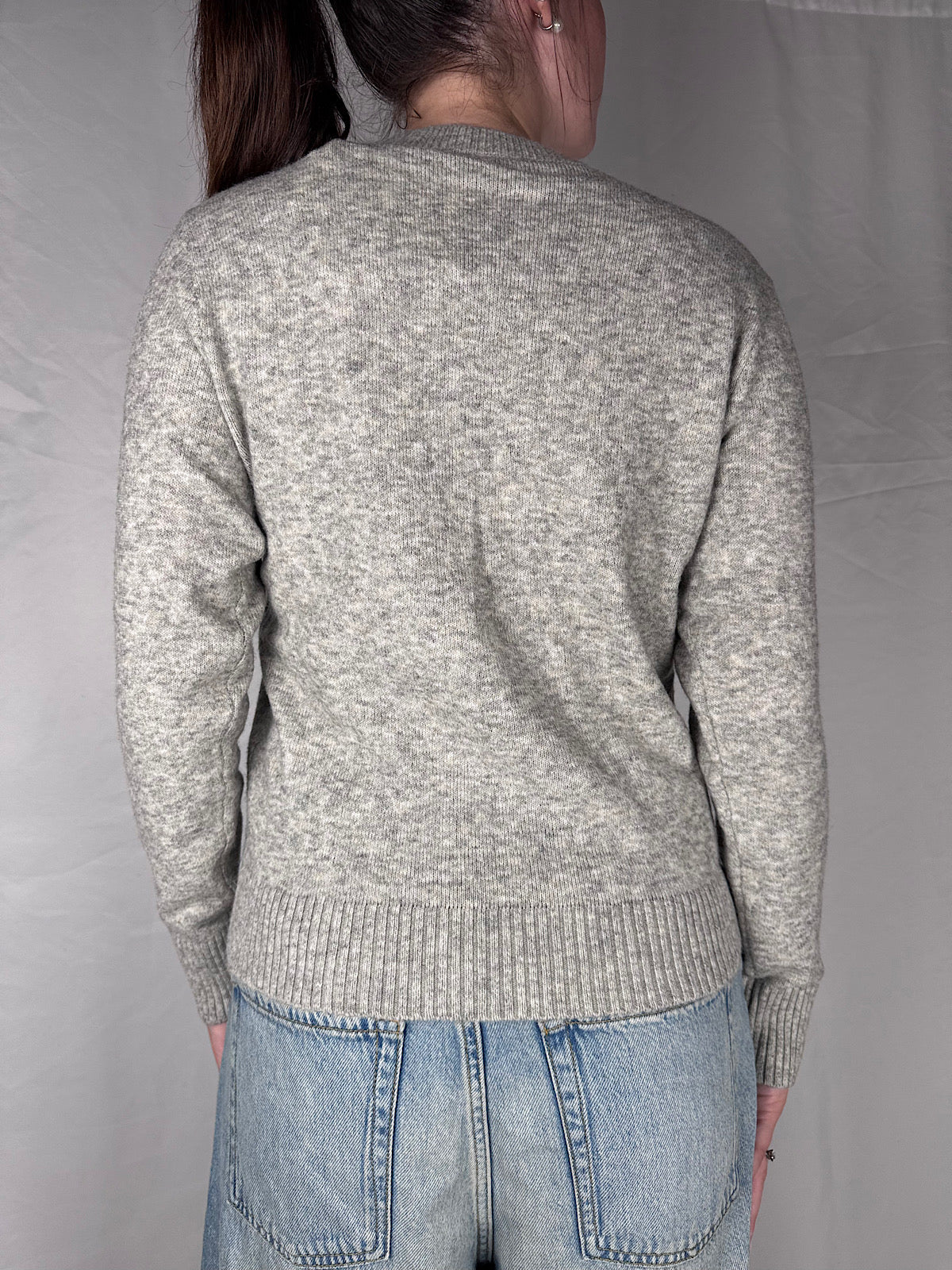 Maglia Basic Girocollo JJXX Light Grey Melange