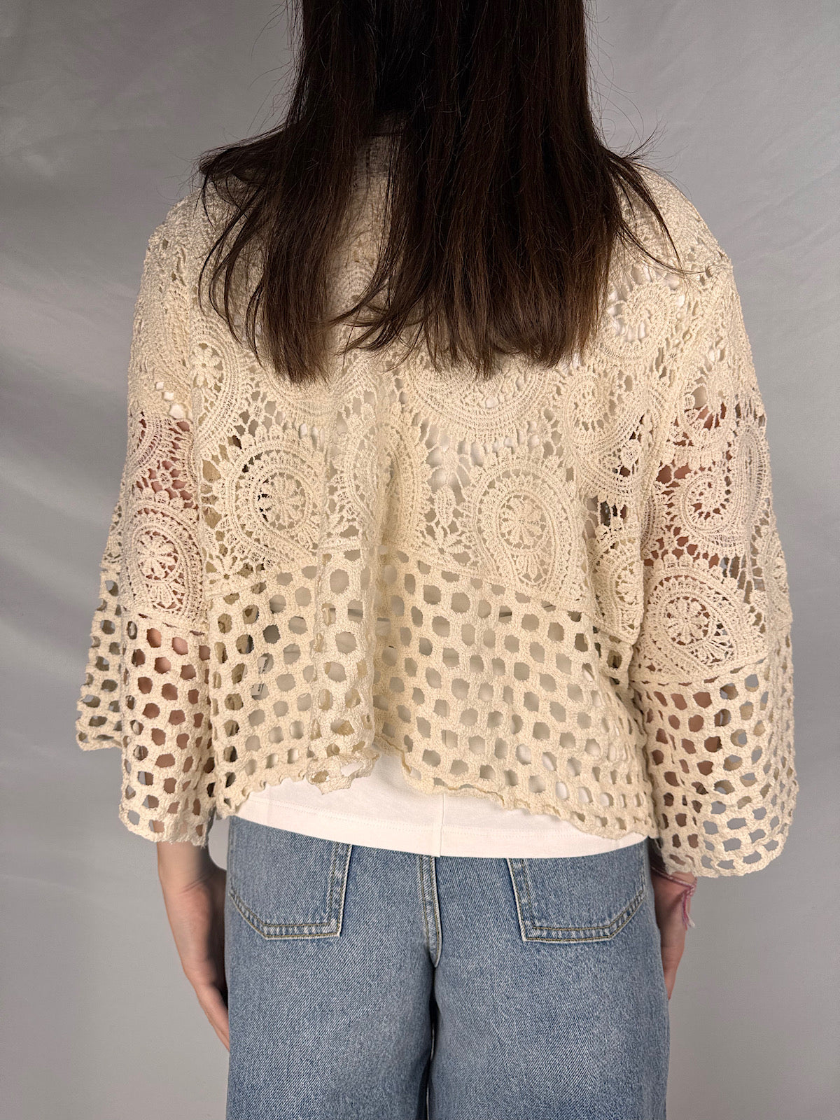 Cardigan Crochet Susy Mix Latte