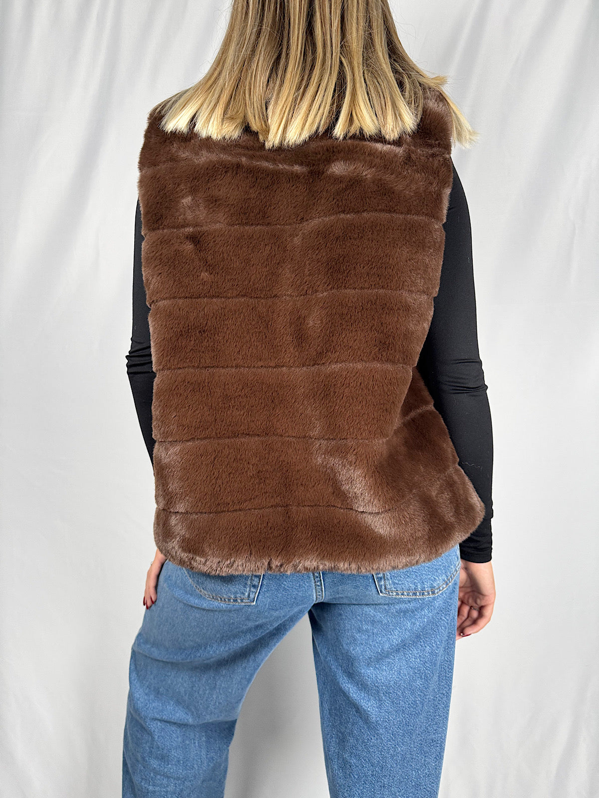 Gilet Eco-Pelliccia Moro Armonia