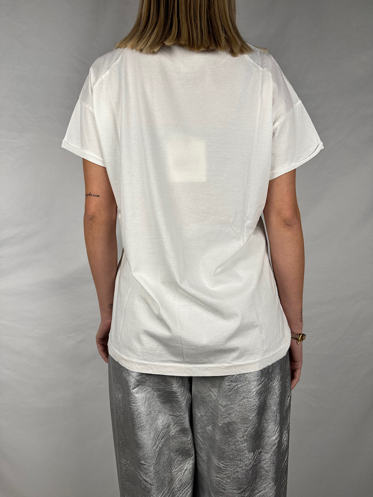 T-Shirt Basic Girocollo Bianca Tensione-In