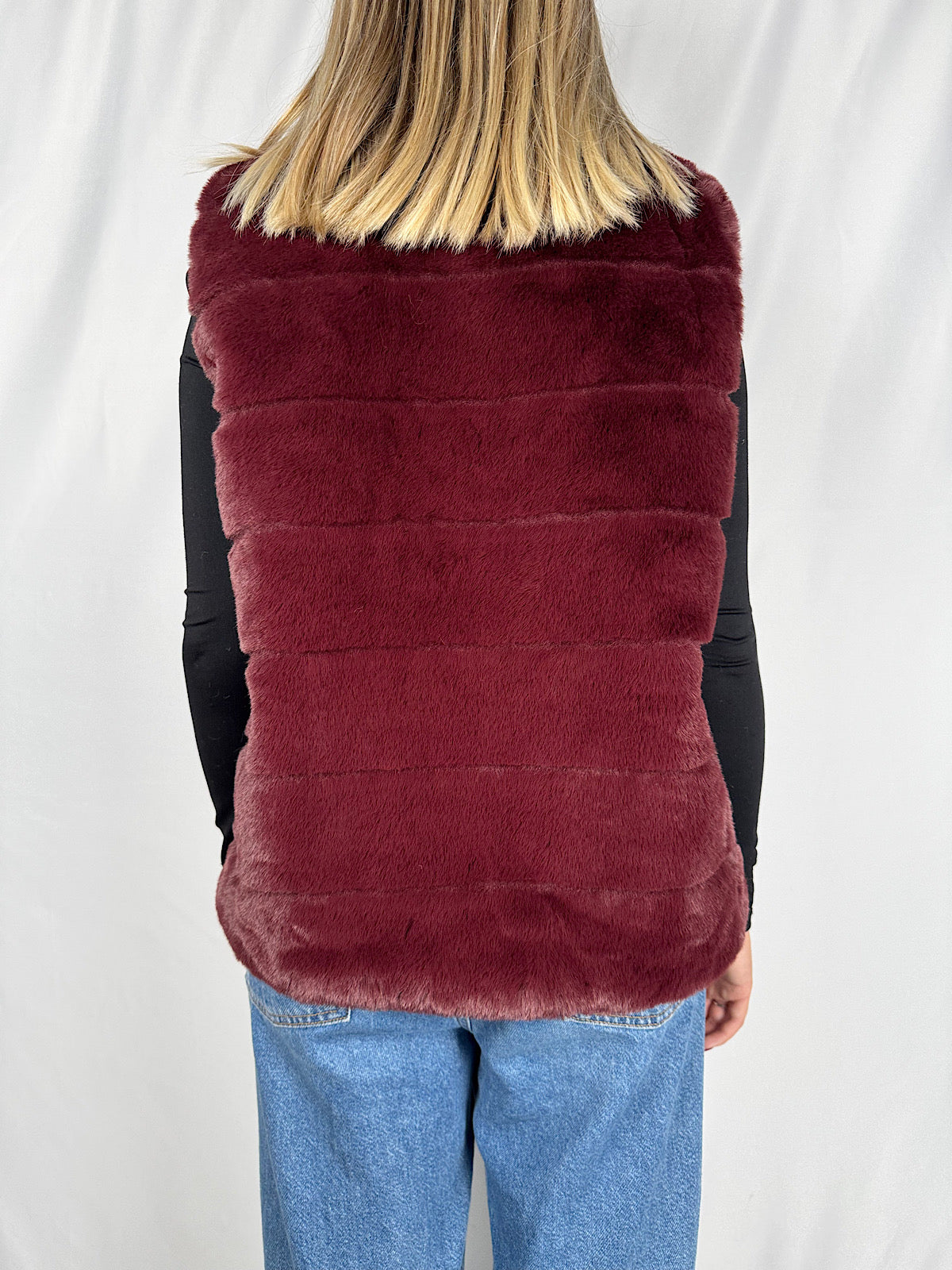 Gilet Eco-Pelliccia Armonia Bordeaux