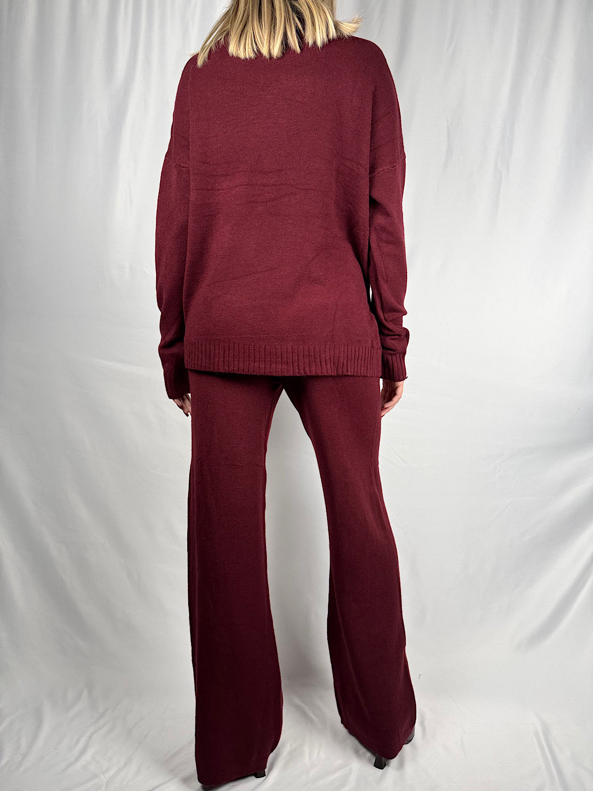 Tuta in Maglia Bordeaux Armonia