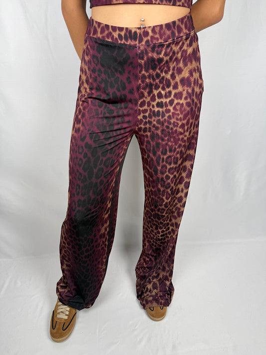 Pantalone Maculato Vicolo Bordeaux