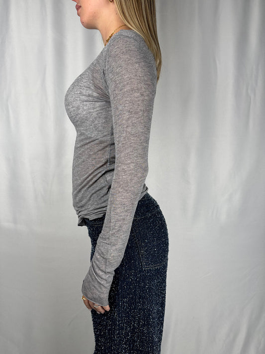 Maglia Chachemere Grigio Tensione-In