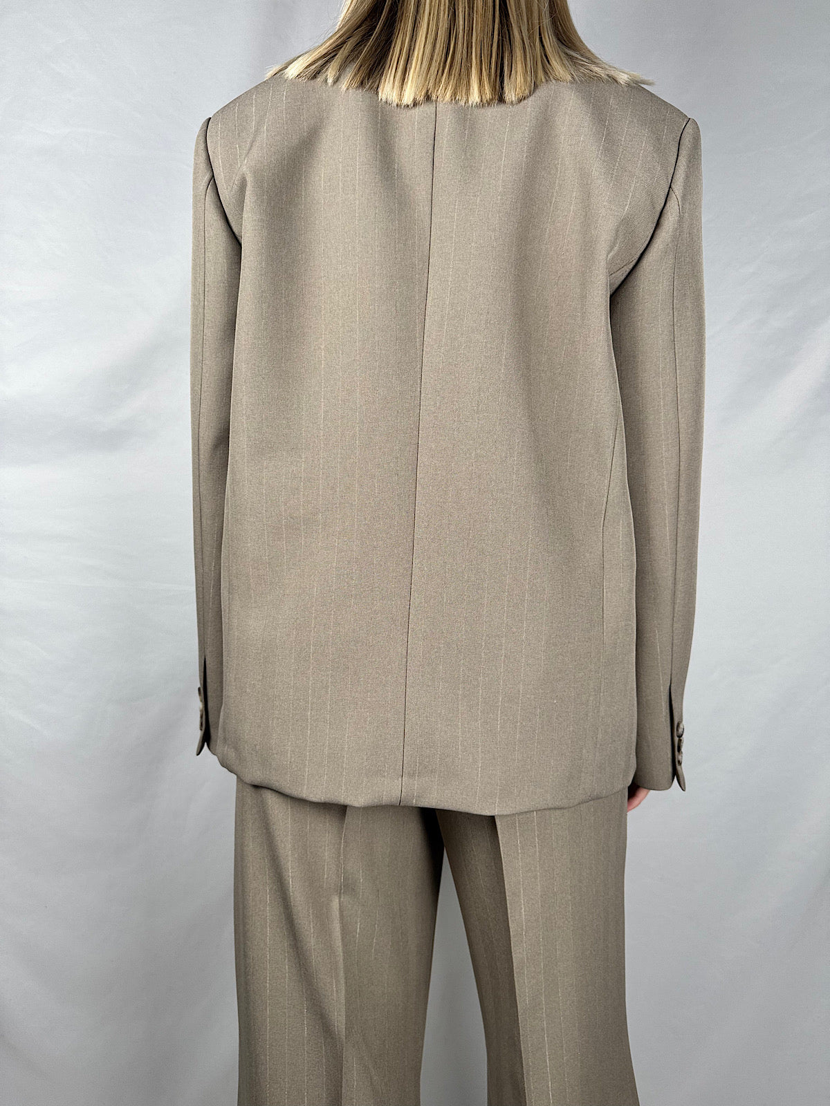 Giacca Abbottonatura Laterale Tortora Vicolo