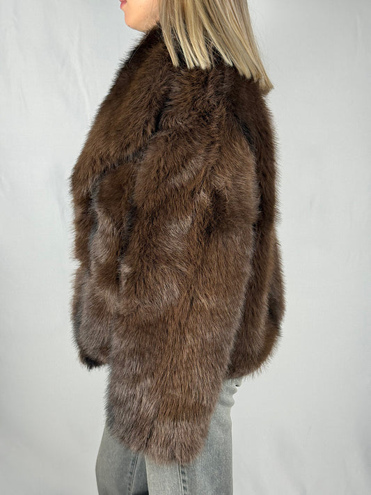 Pelliccia Crop Armonia Marrone