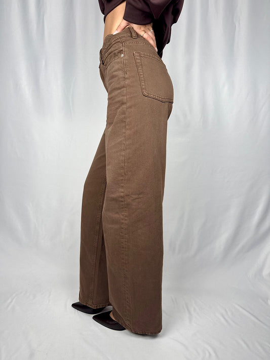 Jeans Tokyo Wide Marrone JJXX