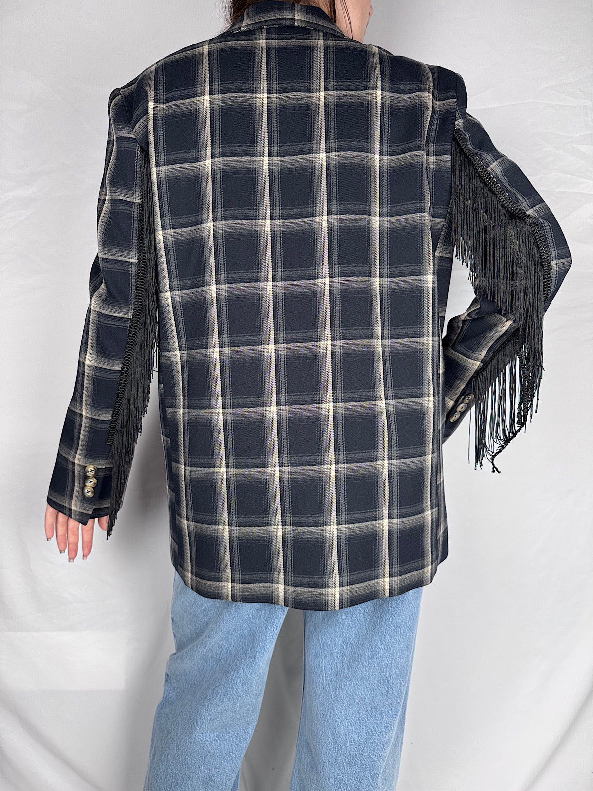 Giacca con Frange Vicolo Blu