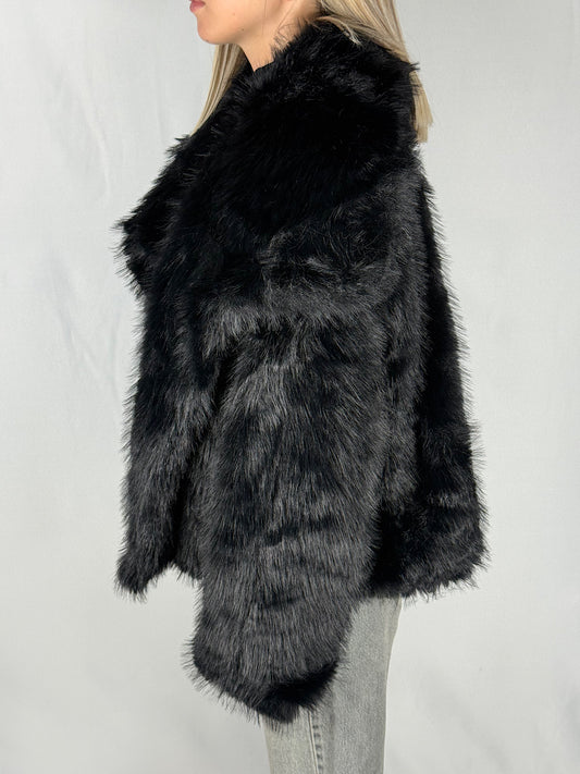 Pelliccia Crop Armonia Nera