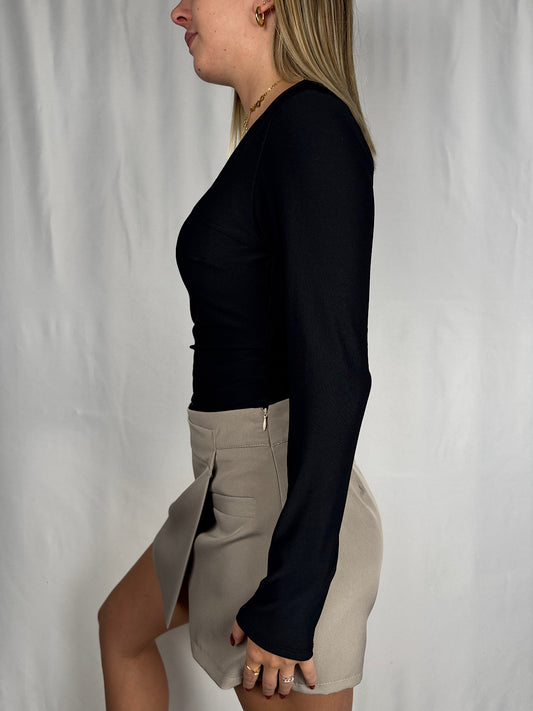 Body Scollo Quadro Nero Armonia