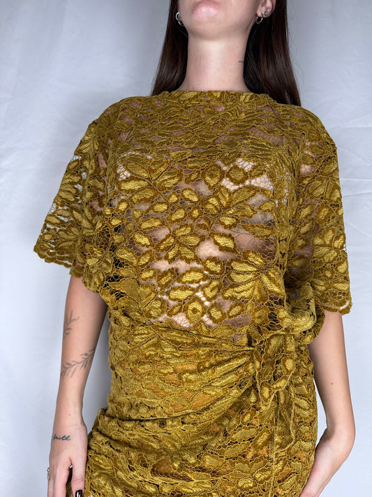 T-shirt Over Pizzo "Nomad" HaveOne Olio
