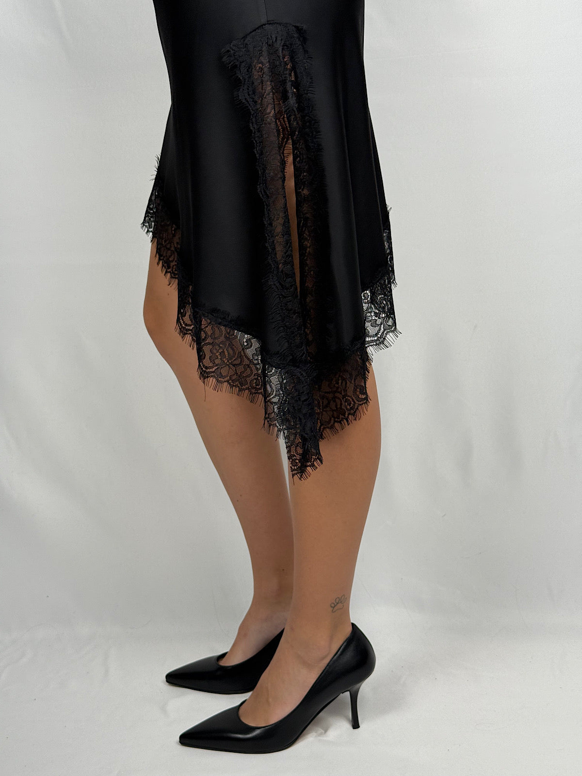 Abito Sottoveste con Pizzo Vicolo Nero