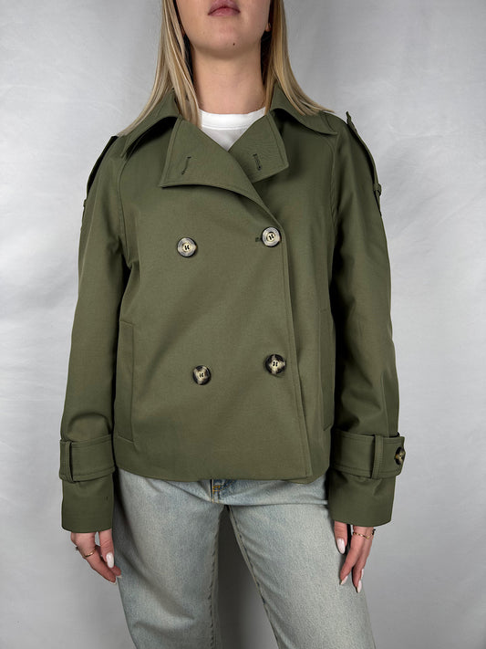 Trench Corto Verde Militare Vicolo