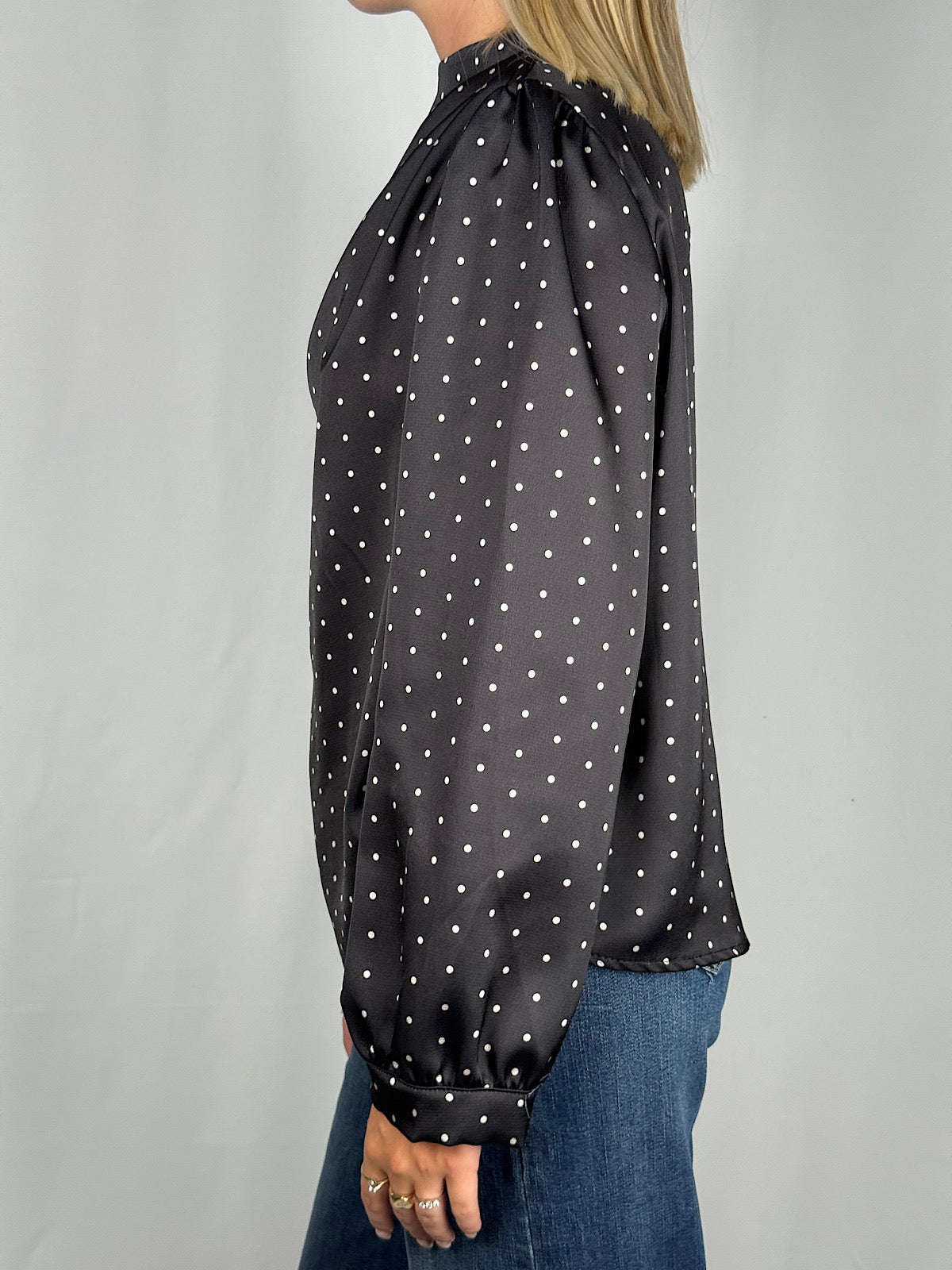 Camicia Nera a Pois Armonia