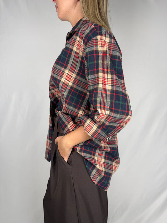 Camicia Checka Blu/Rosso