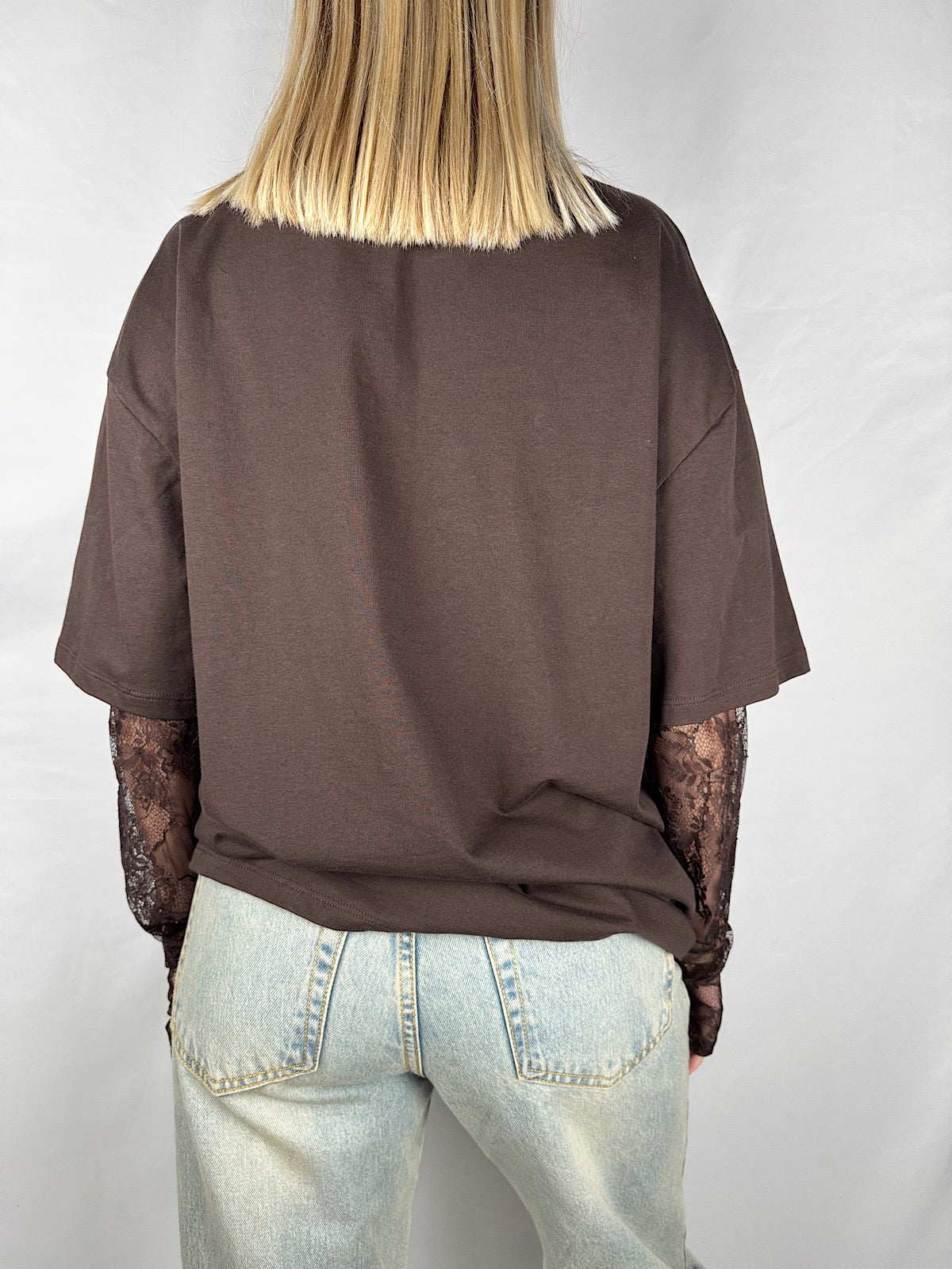 Maglia Maniche in Pizzo Moro Vicolo