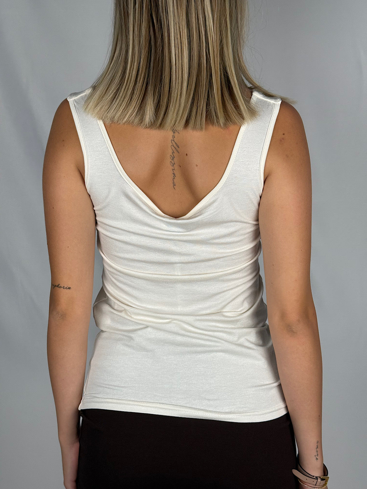 Canotta Scollo Quadrato SusyMix Crema