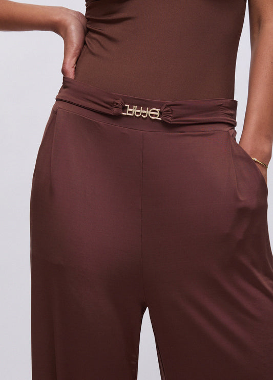 Pantaloni in Jersey Lucido Liu.Jo Terra