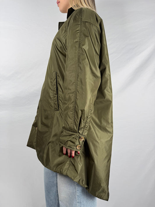 Trench Svasato Verde Vicolo