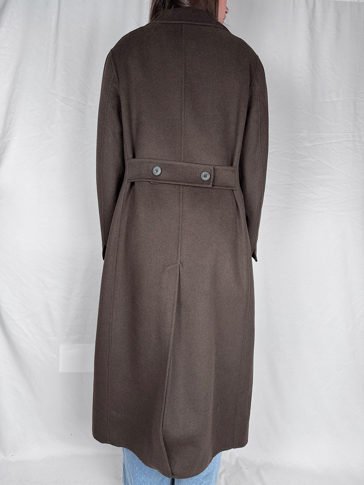 Cappotto Lungo Doppiopetto Vicolo Fondente