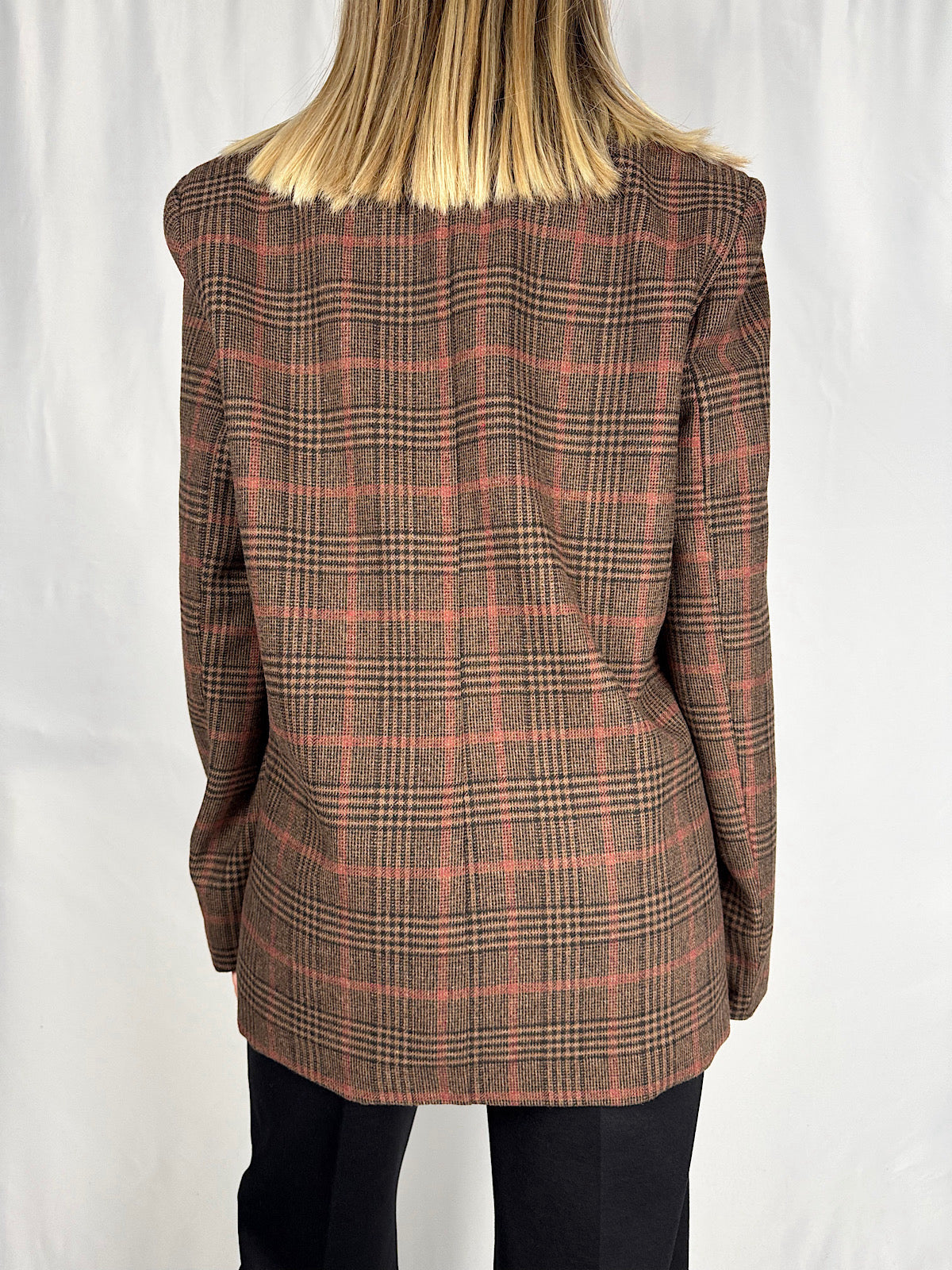 Giacca Cappotto Ceck Marrone Vicolo