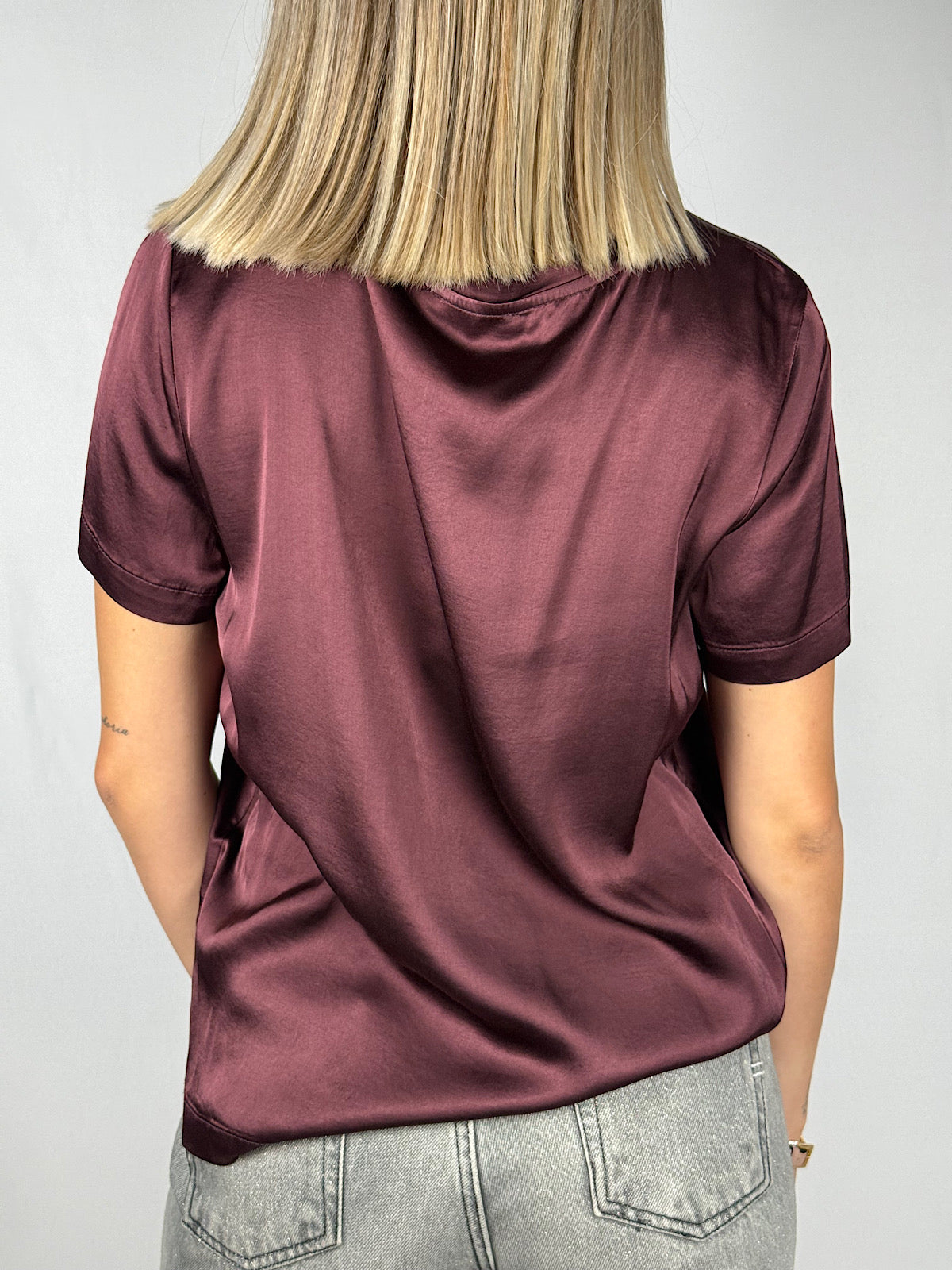 T-Shirt Satin Vicolo Bordeaux
