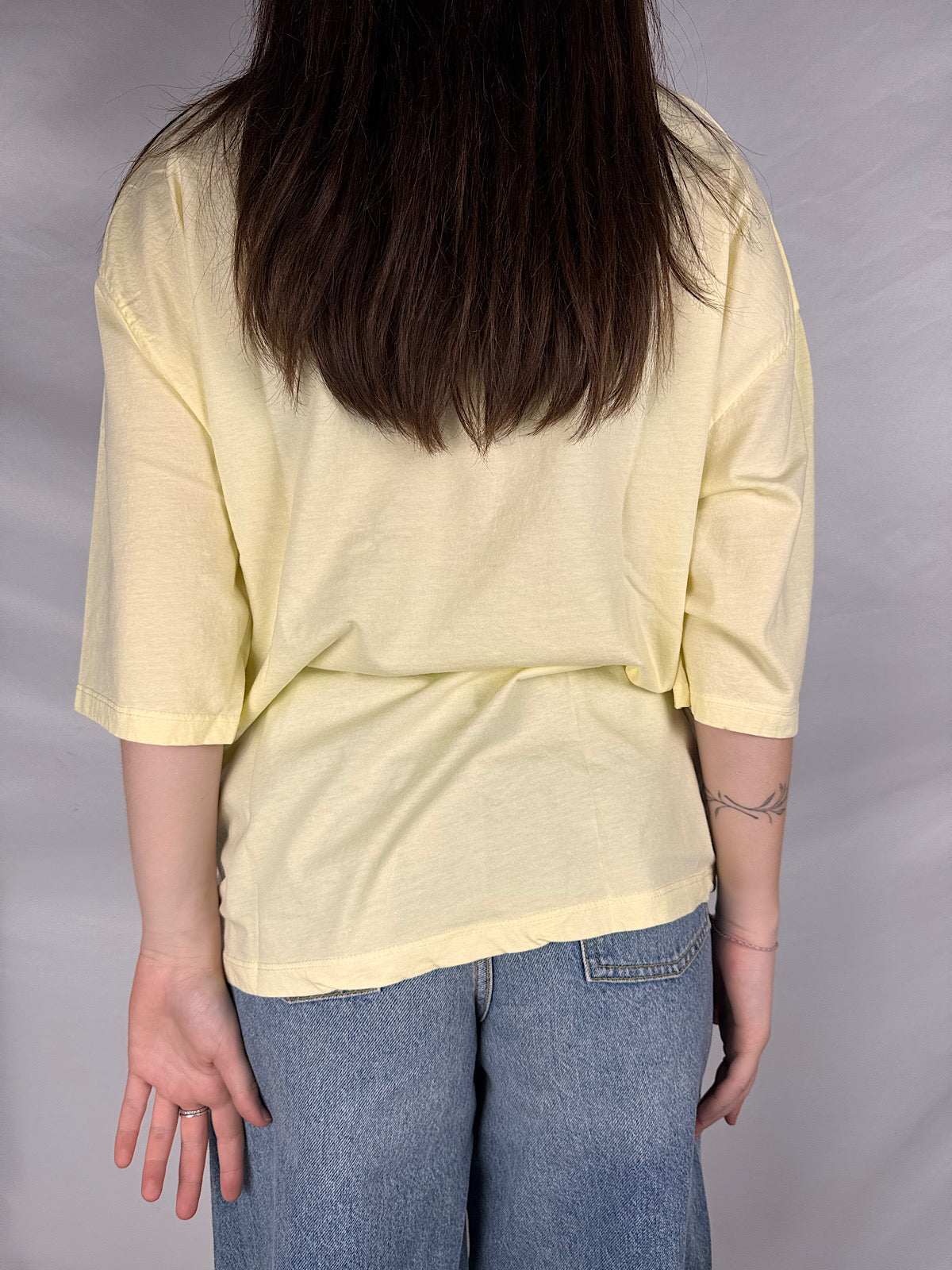 T-Shirt Scatoletta Susy Mix Giallo Paglierino