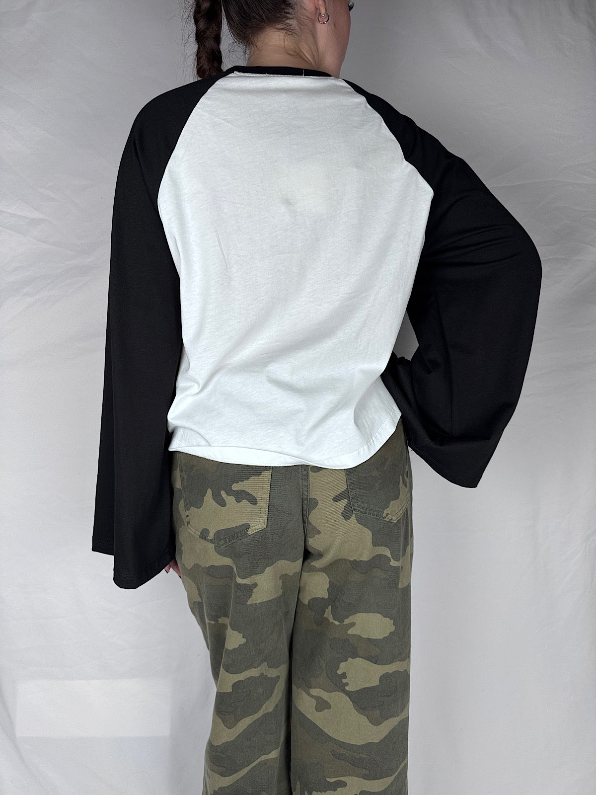 T-Shirt Bicolor Vicolo Nero/Bianco