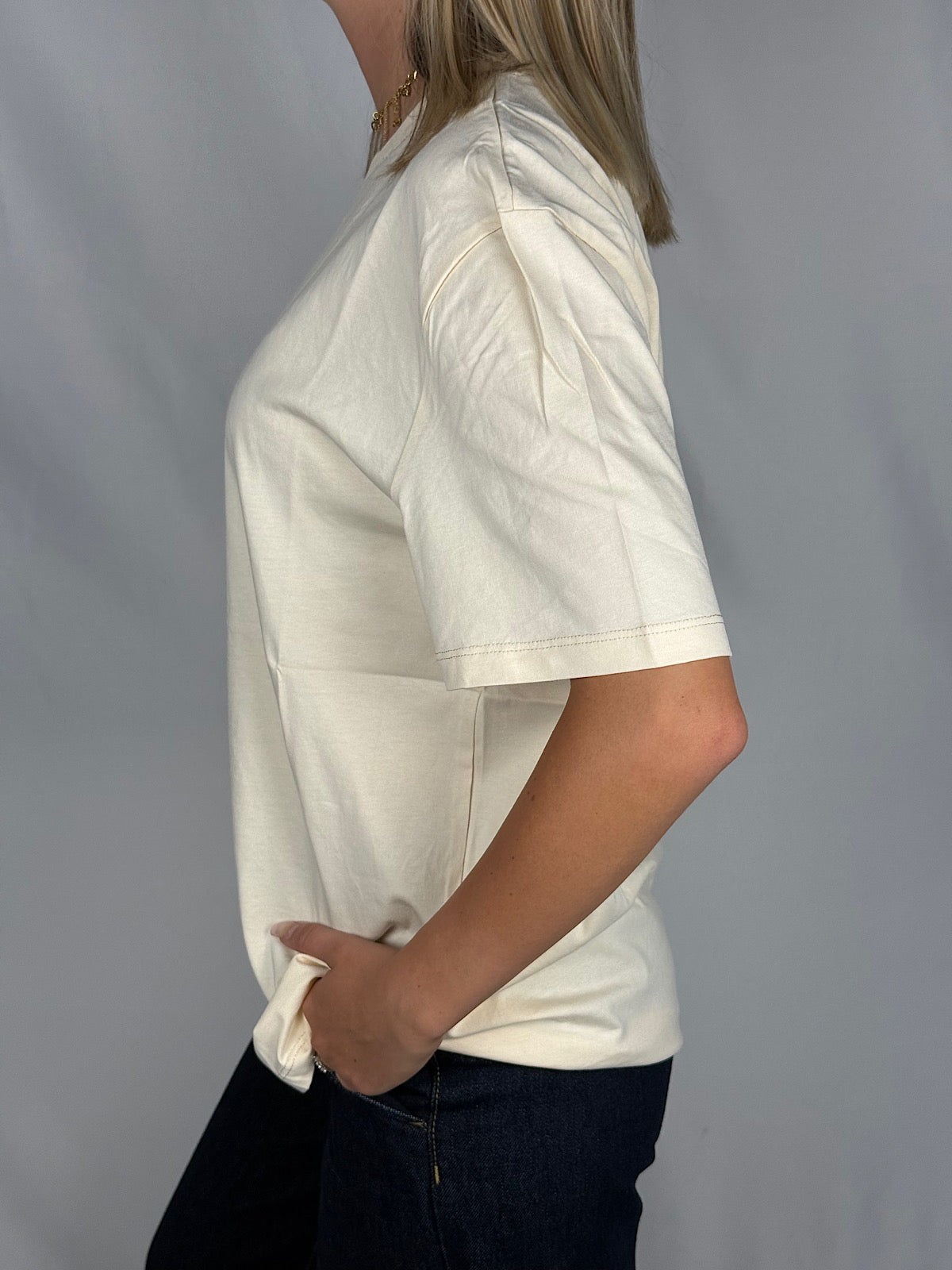 T-Shirt Basic Lumina Beige