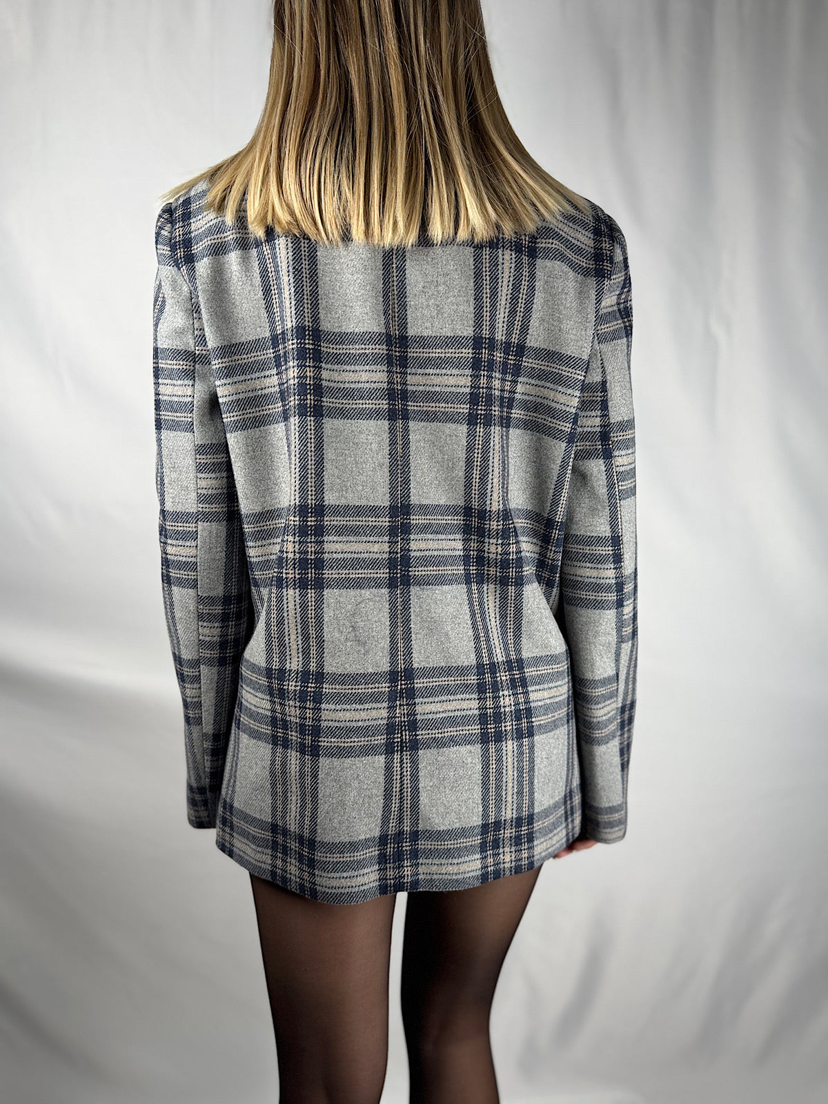 Giacca Check Grigia Vicolo