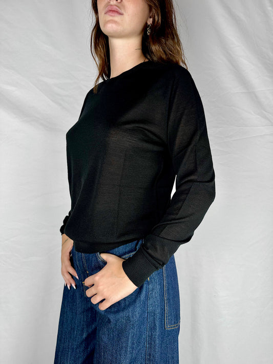 Maglia Maniche Lunghe Knitwear Vicolo Nero